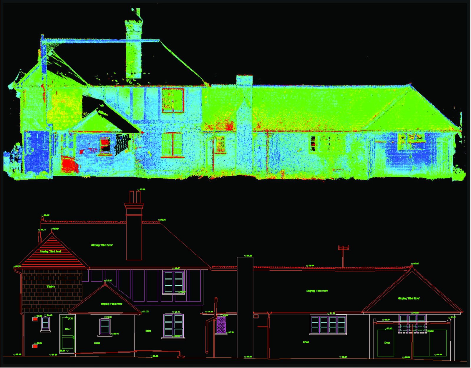 3D laser scanning point cloud