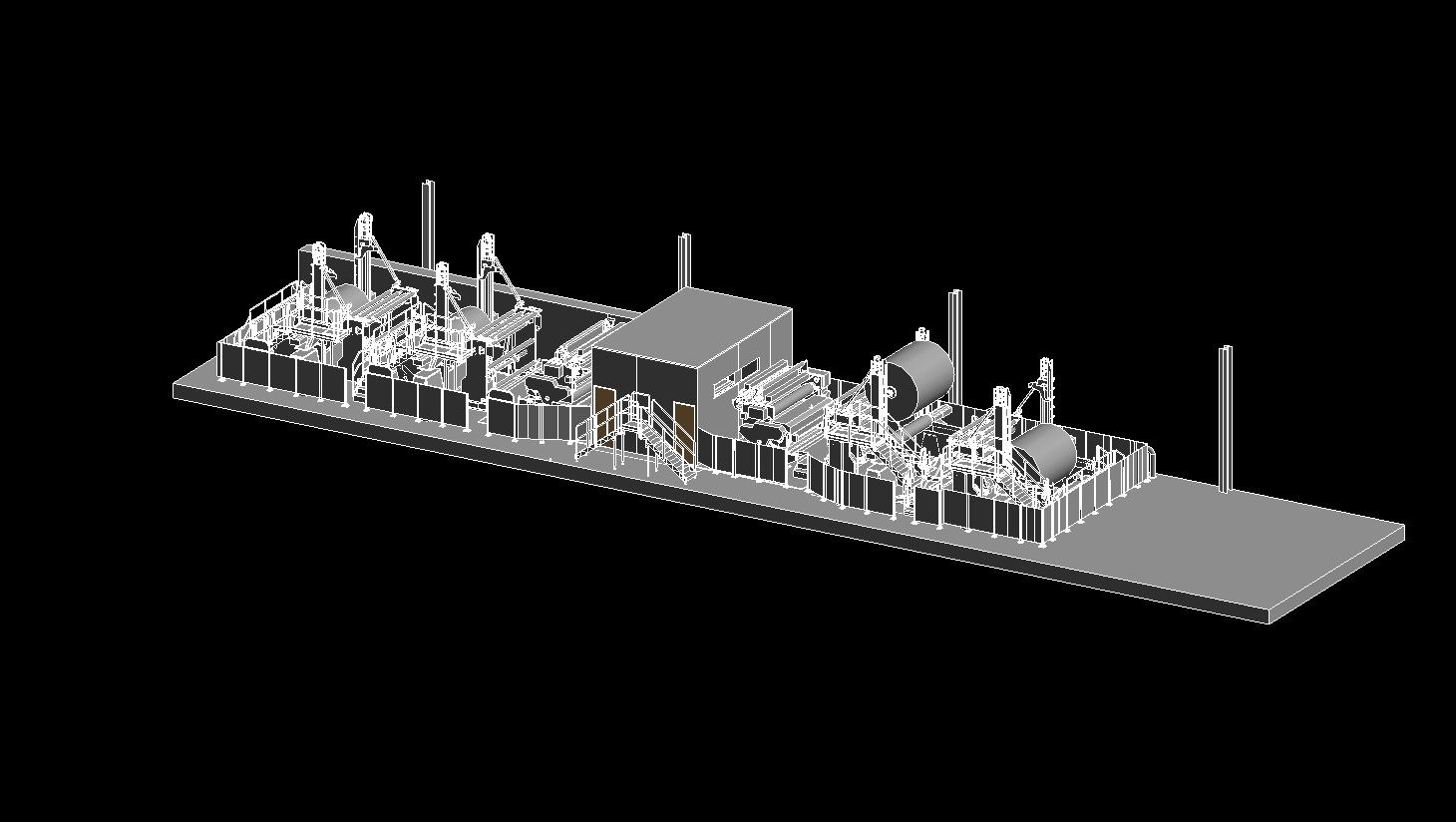 3D model of the complete industrial plant