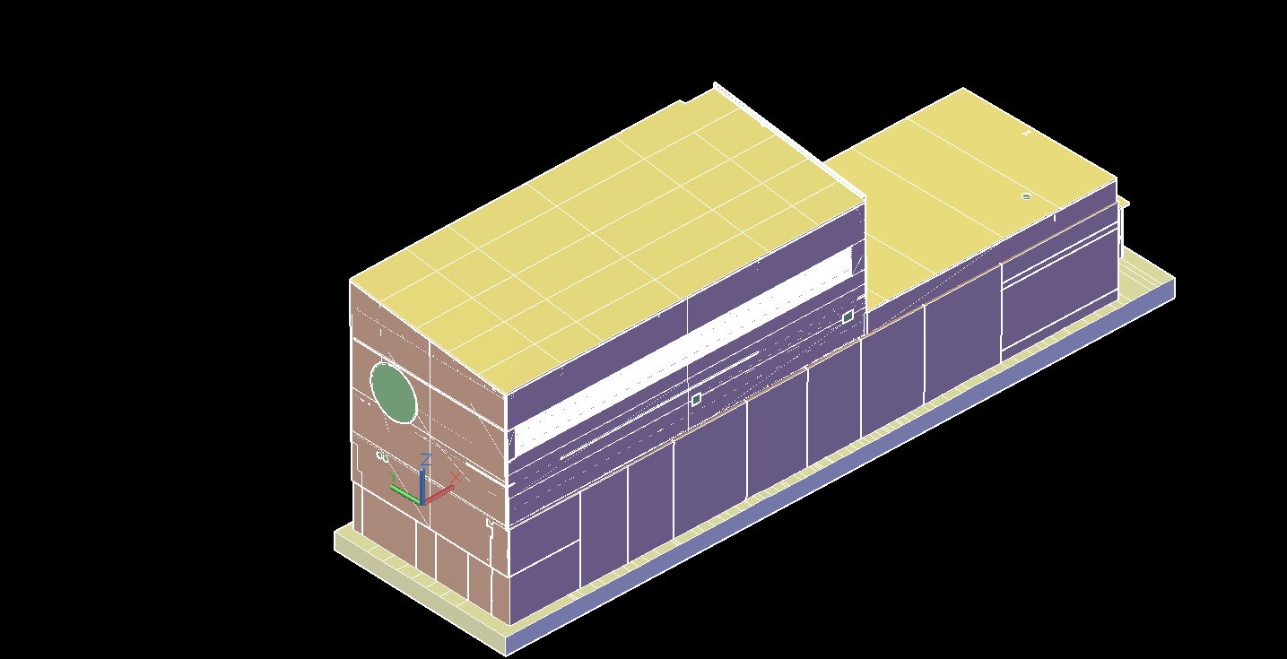 CADD model of the warehouse facility