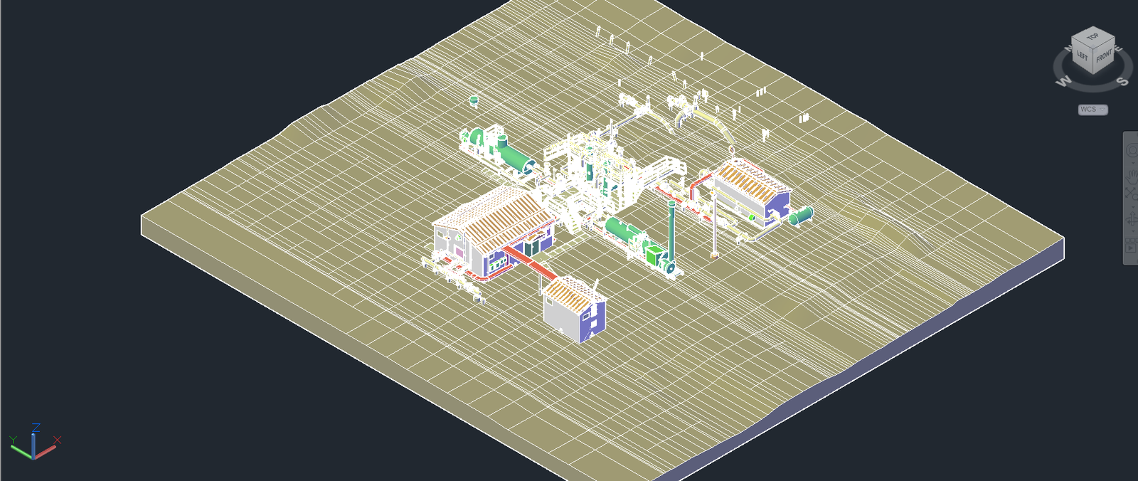 CADD site layout drawing