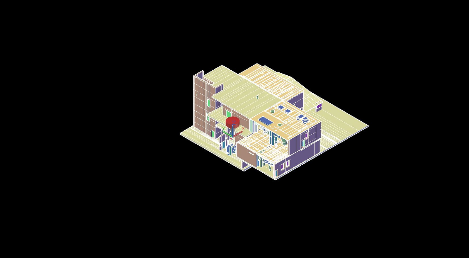 BIM model of the building structure